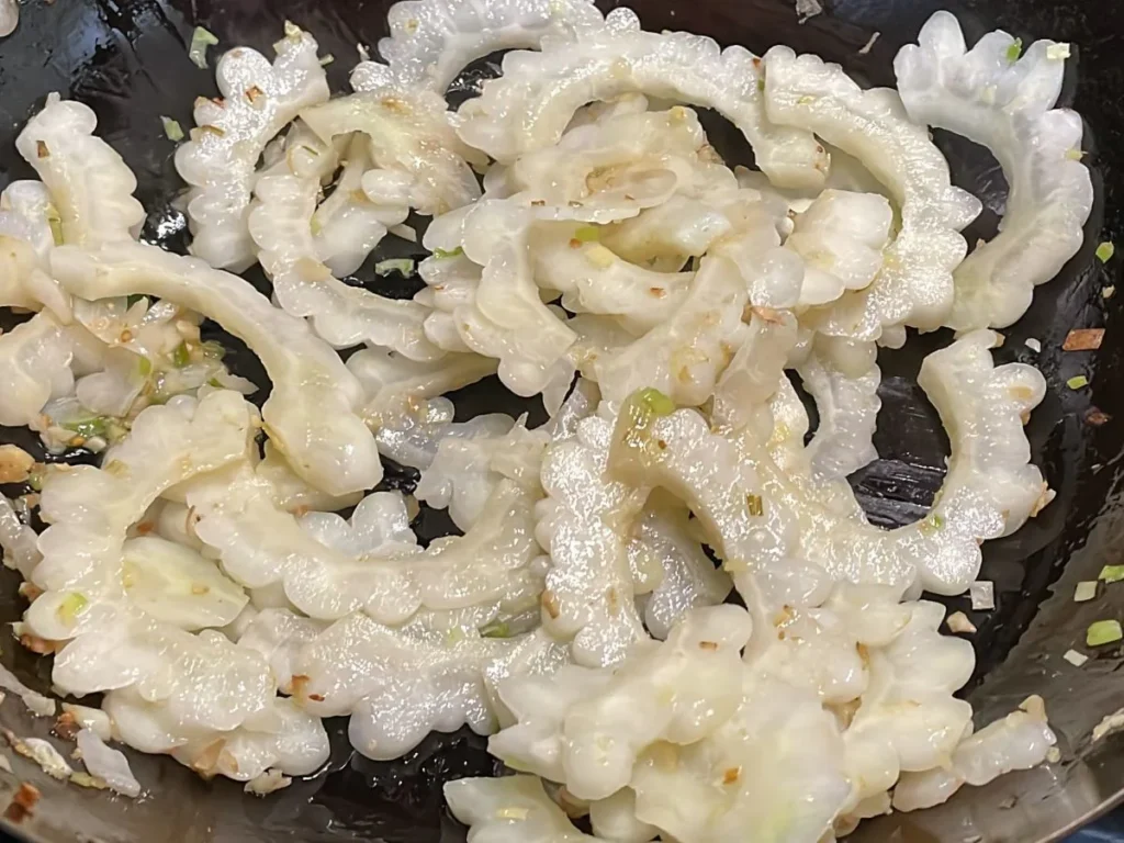 Step 3 — Stir-fried Bitter Melon with Egg
